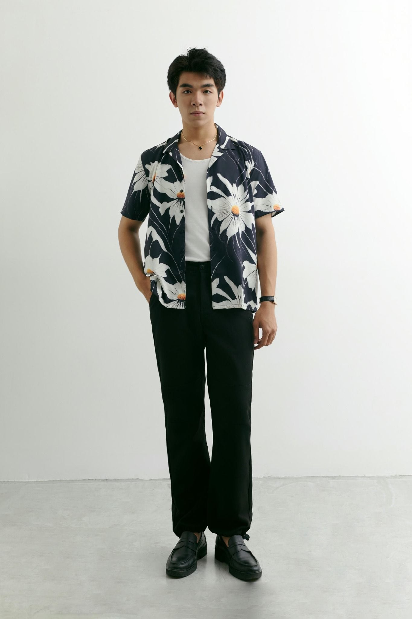  Quần Kaki Straight Snap Pockets 