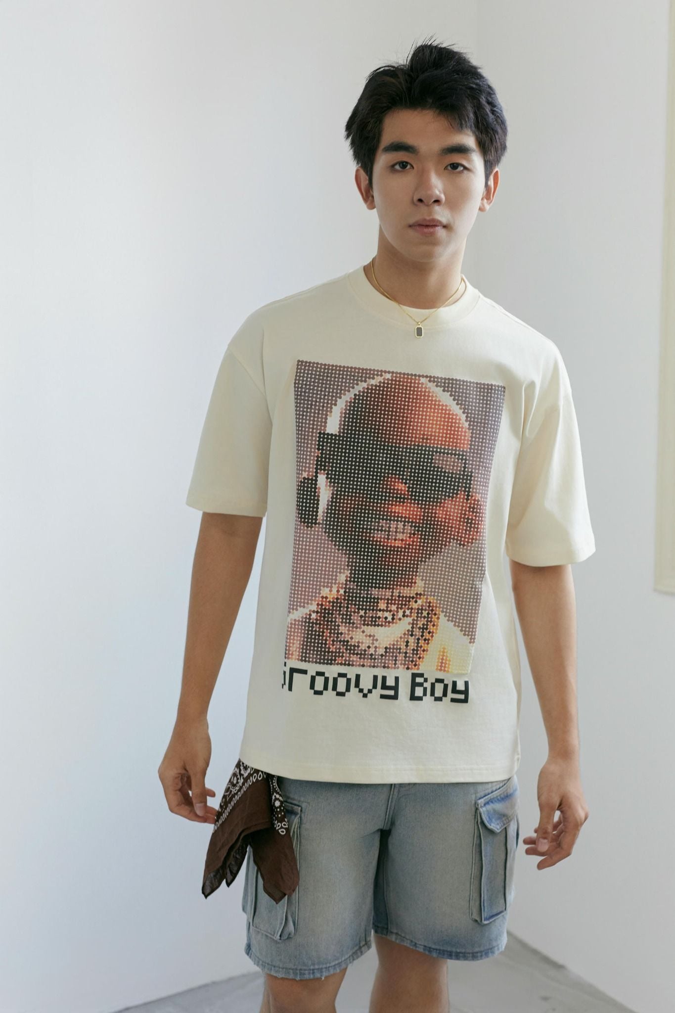 Áo Thun Over Pixel Groovy Boy