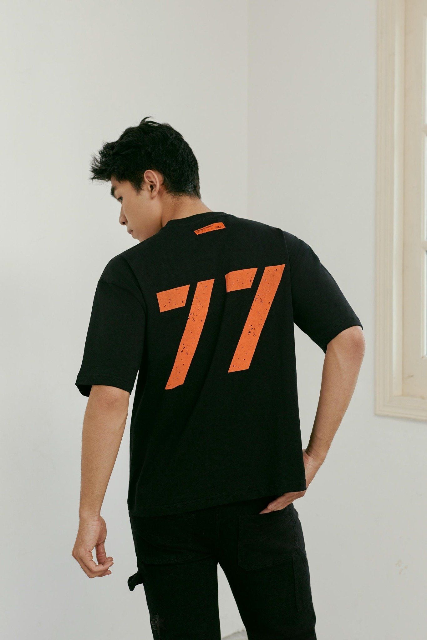 Áo Thun Racing Motorsport Orange 77