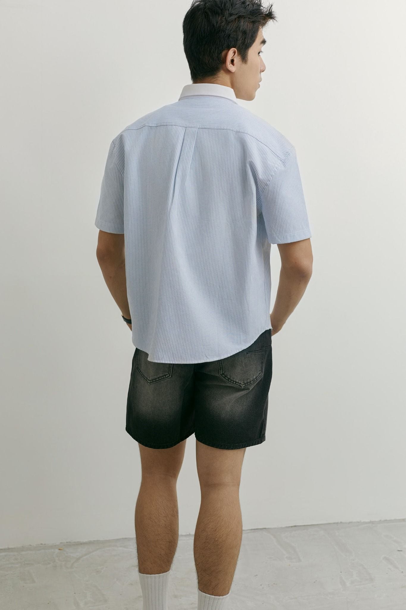 Quần Short Denim Black Effect