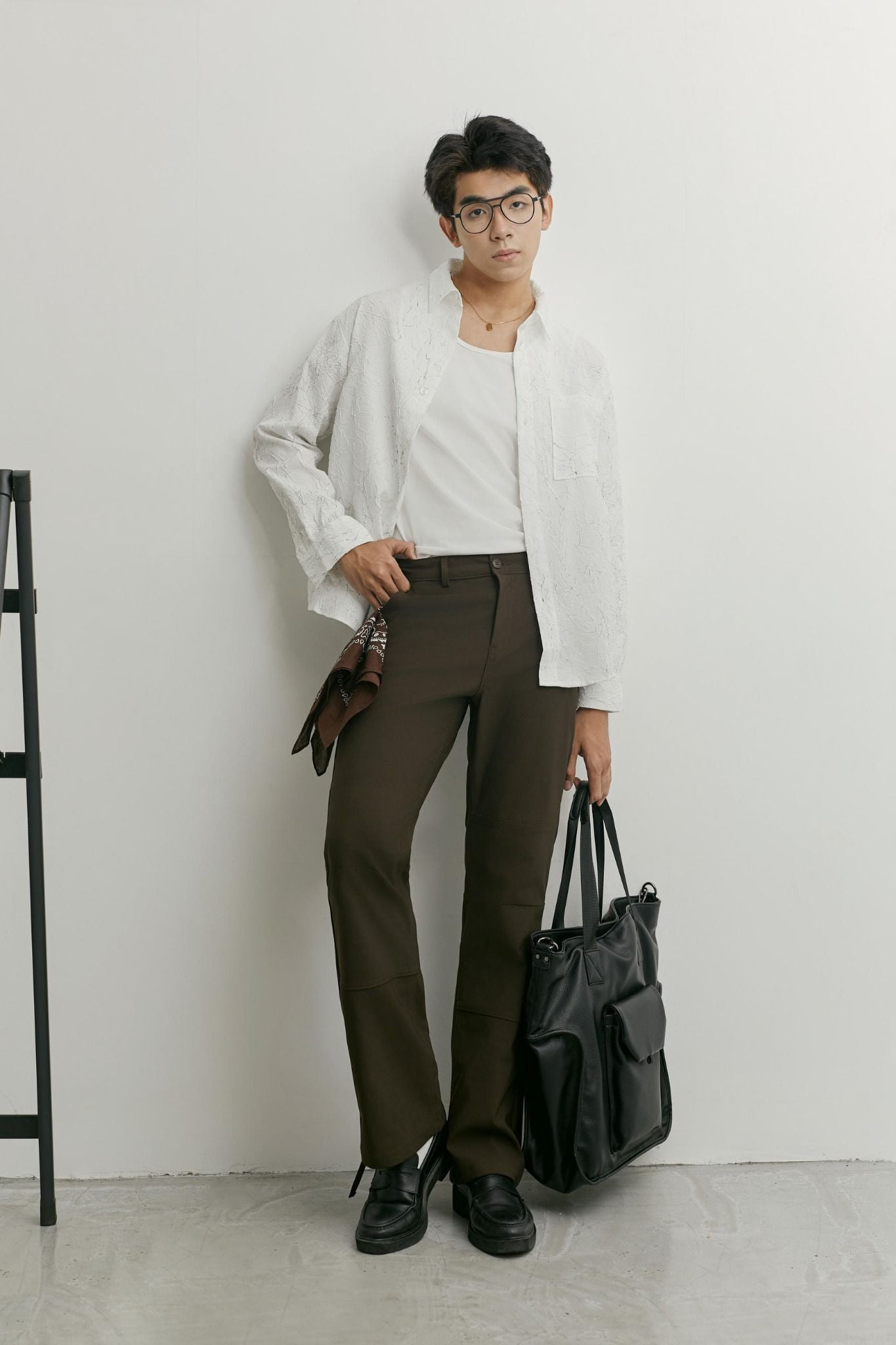  Quần Kaki Straight Snap Pockets 