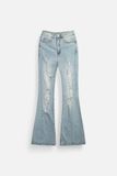 Quần Jean Flare Distressed Style