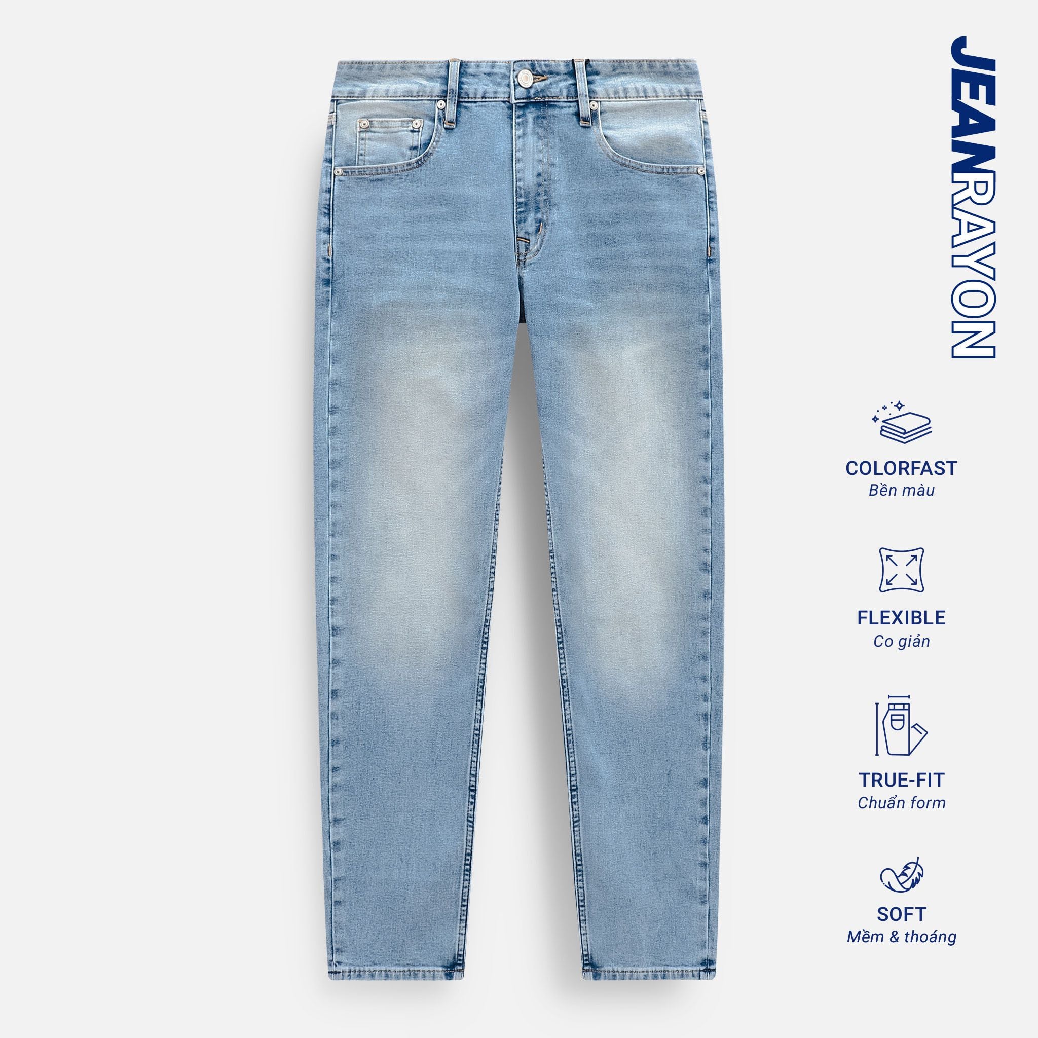 Quần Jean Light Wash Selvedge Denim Vintage 1980 Levi's 501 USA