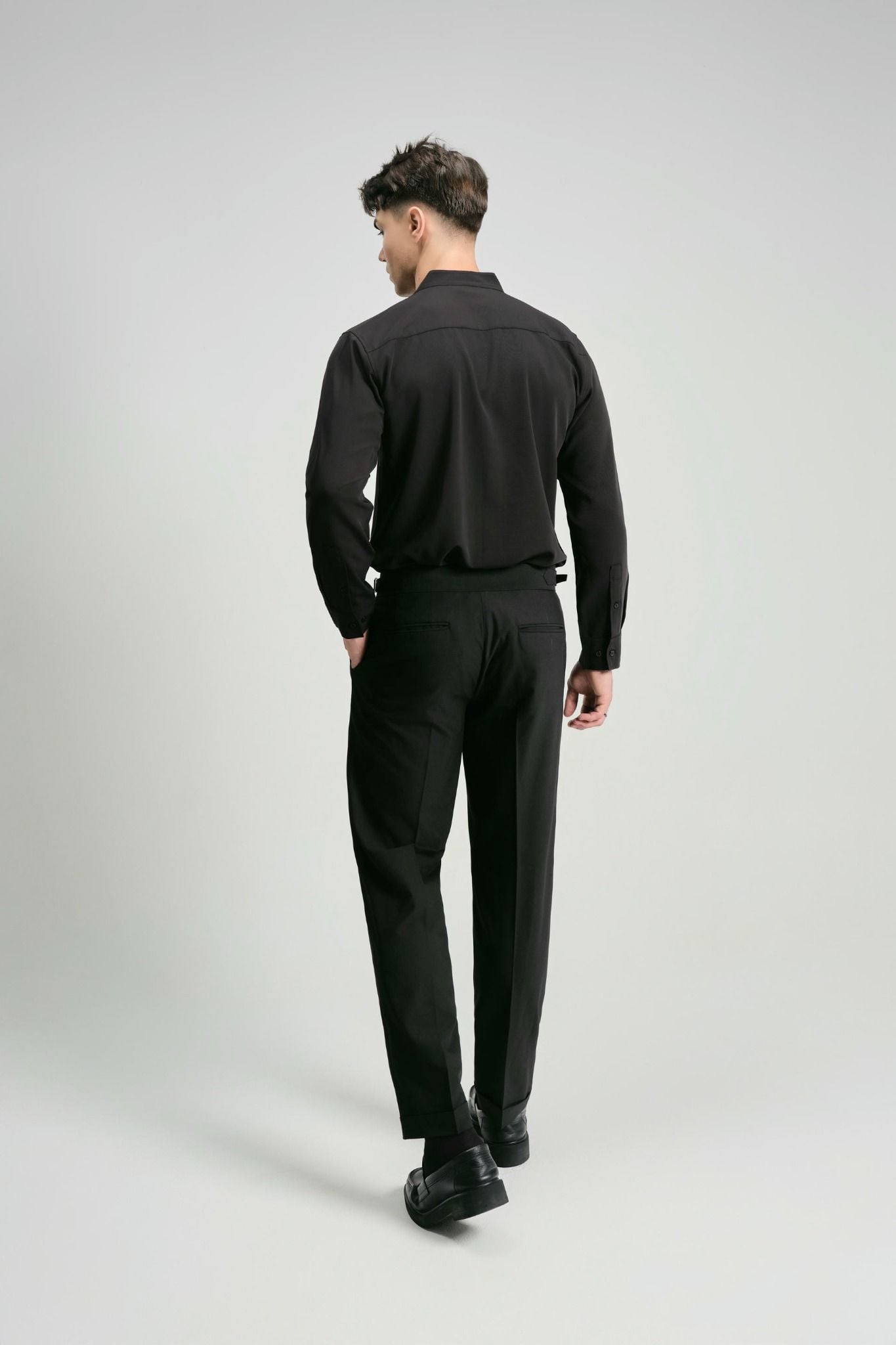 Áo Sơ Mi Tuxedo Black White