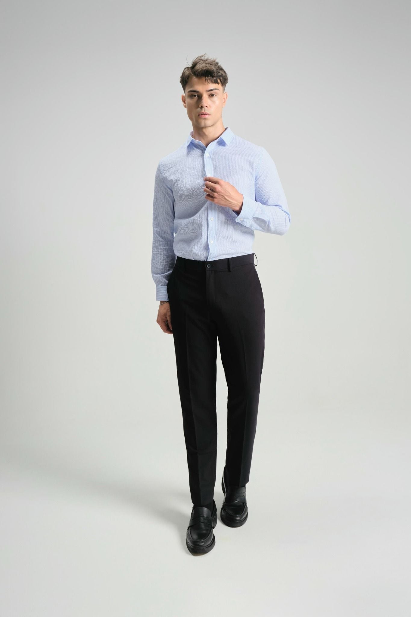 Áo Sơ Mi Miniline Basic Blue