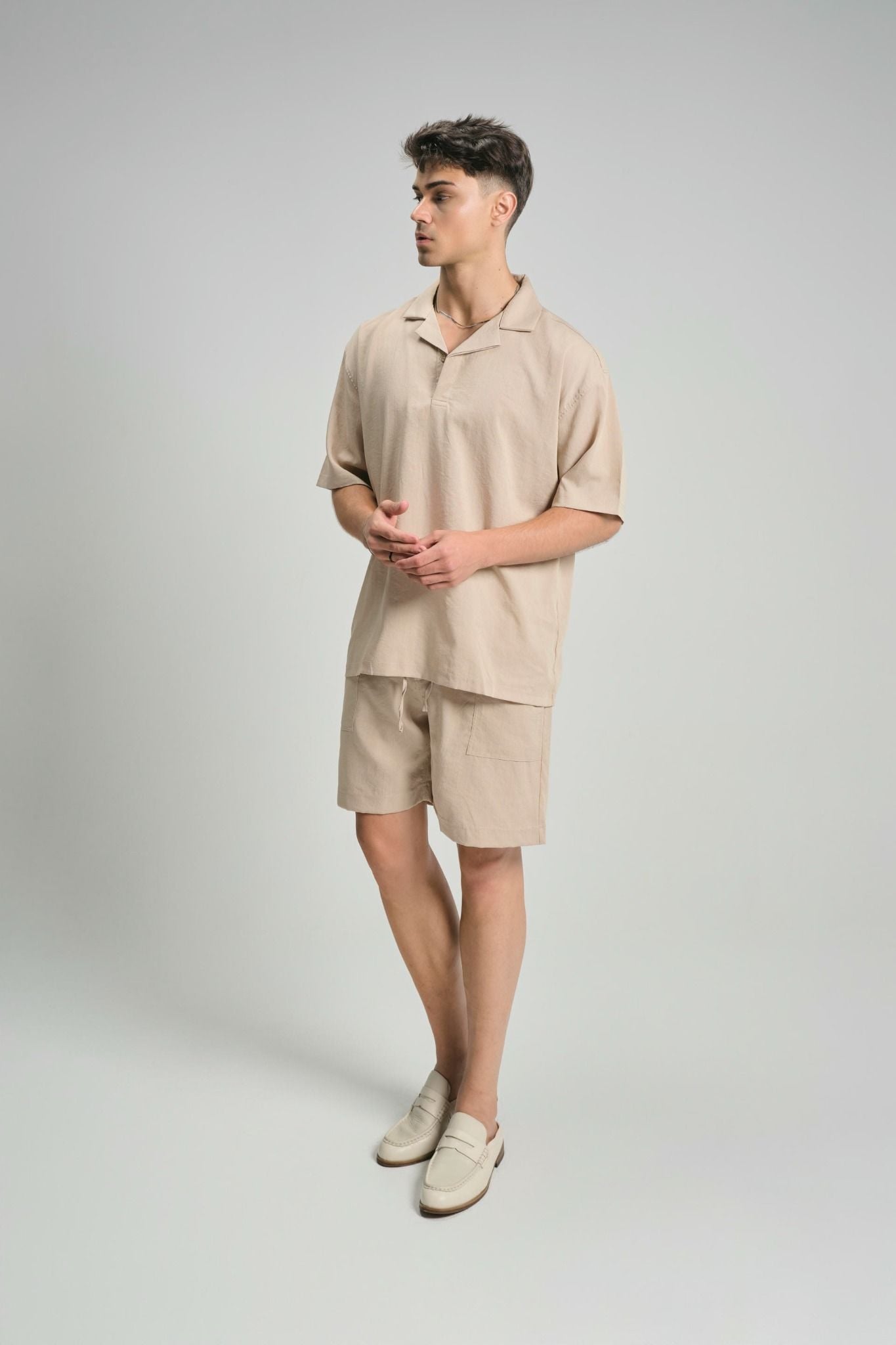 Set Shirt Short Linen Over