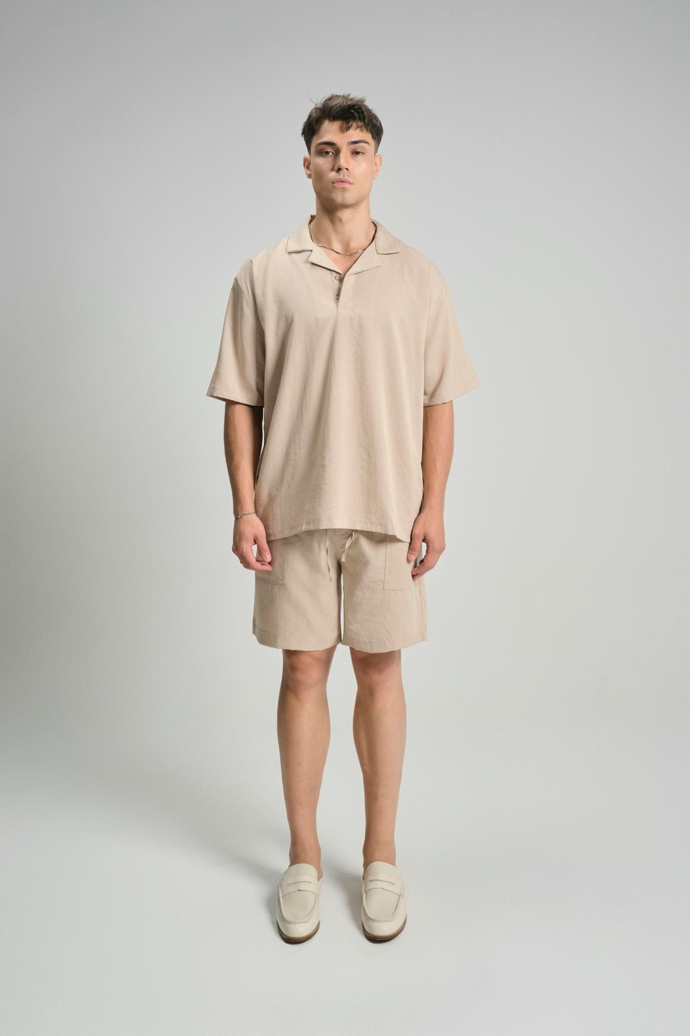 Set Shirt Short Linen Over