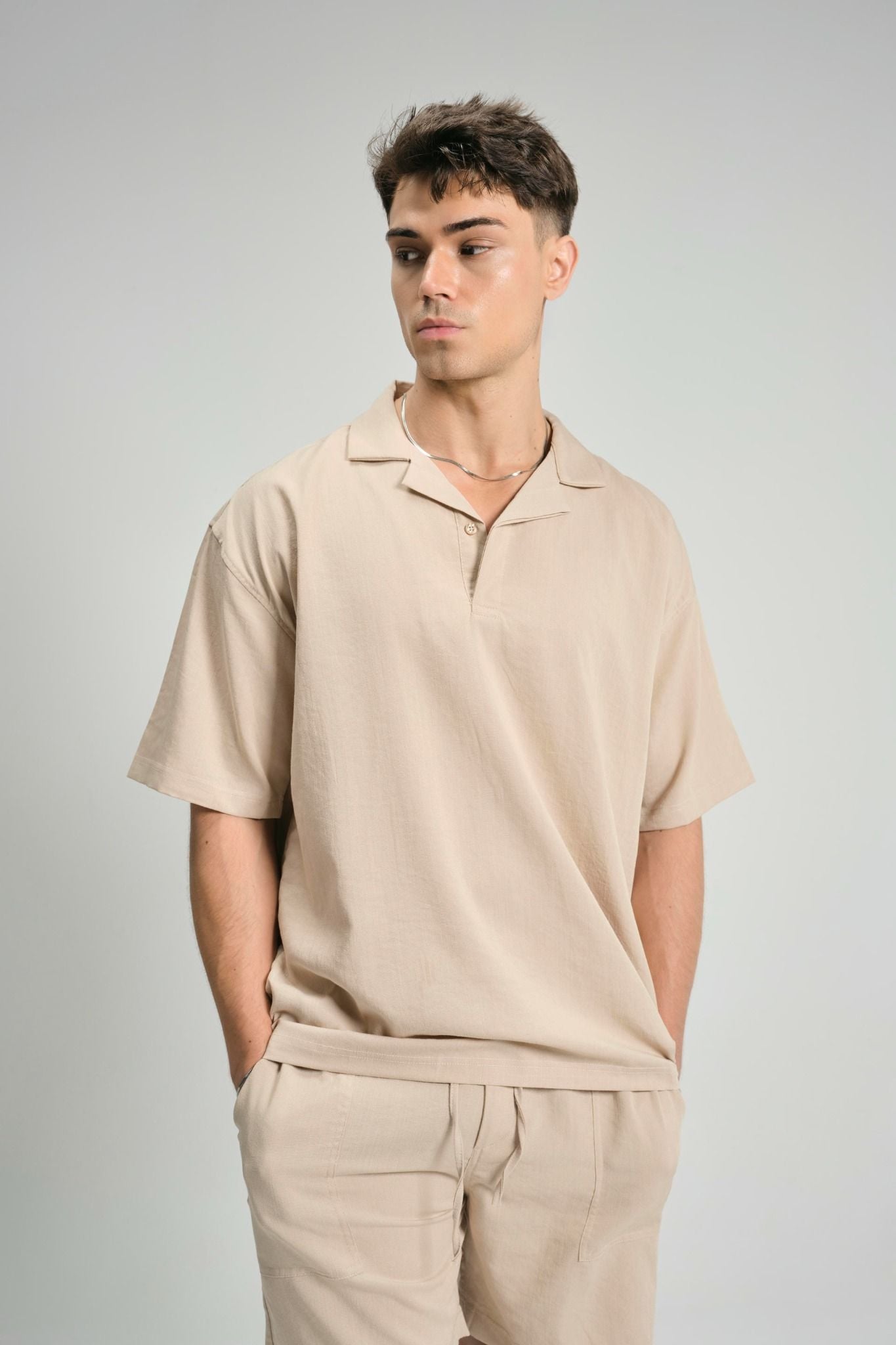 Set Shirt Short Linen Over