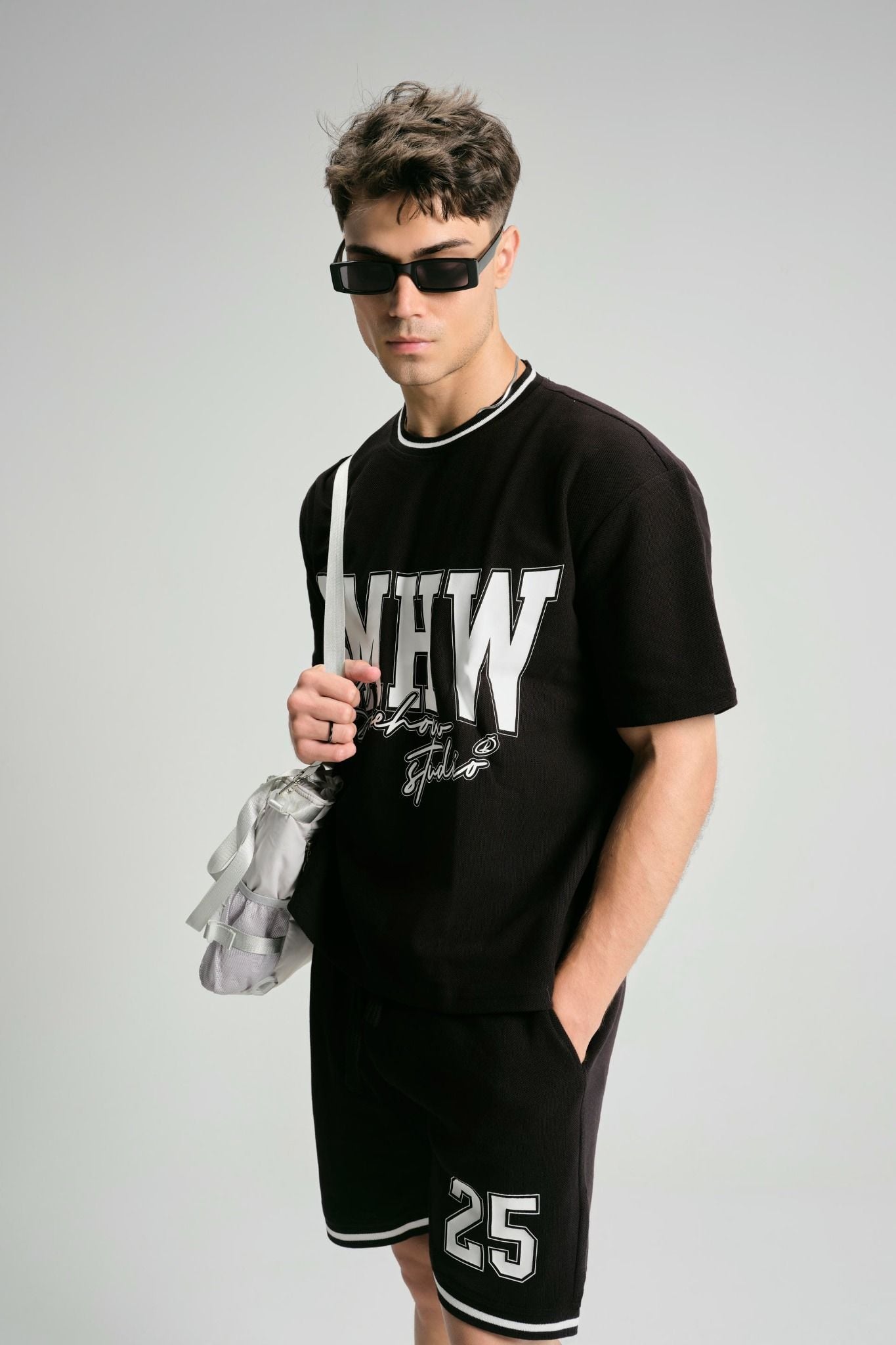 Set T-shirt Short Black Studio 25