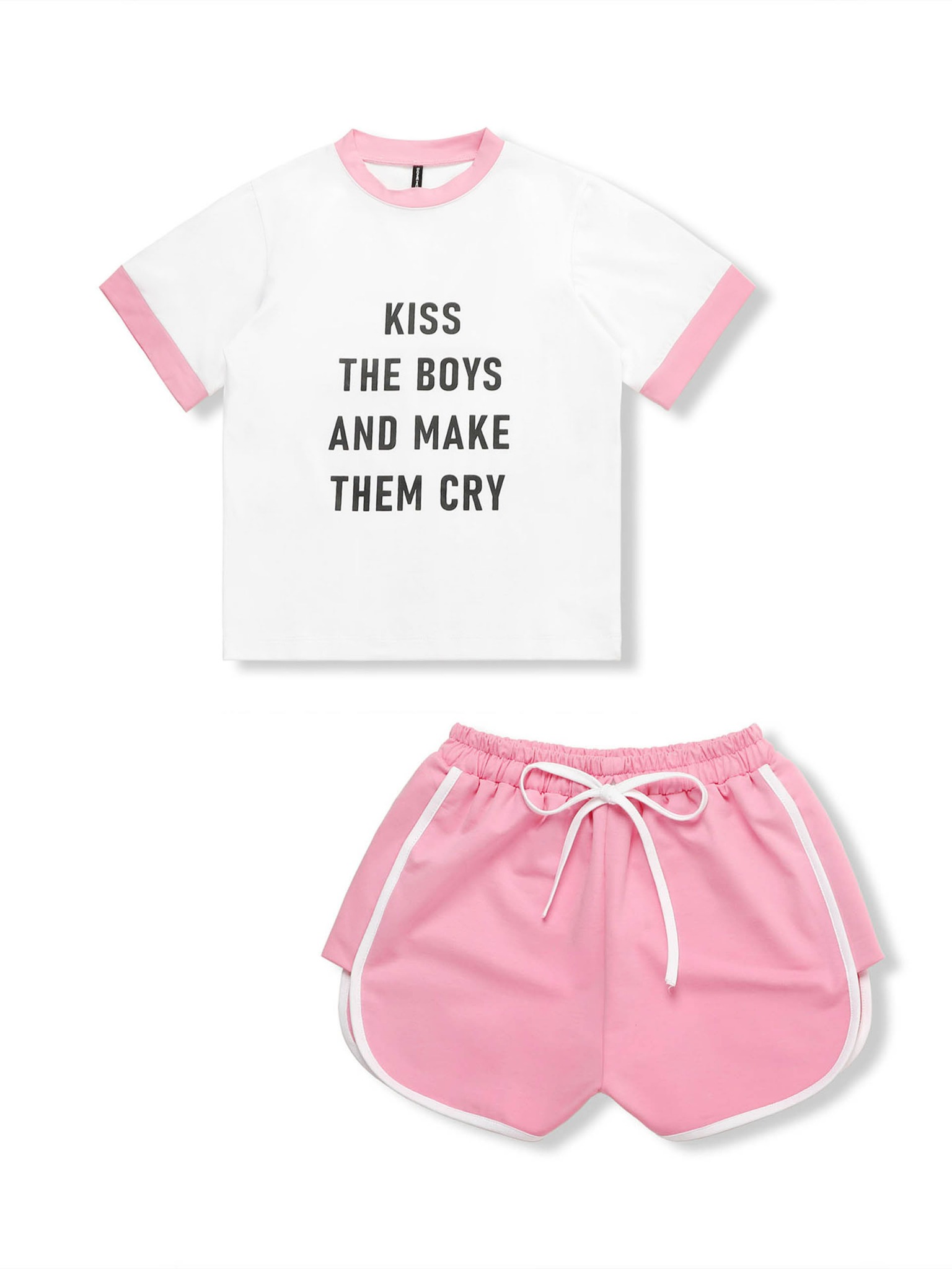 Set Short T-shirt Sporty Quotes