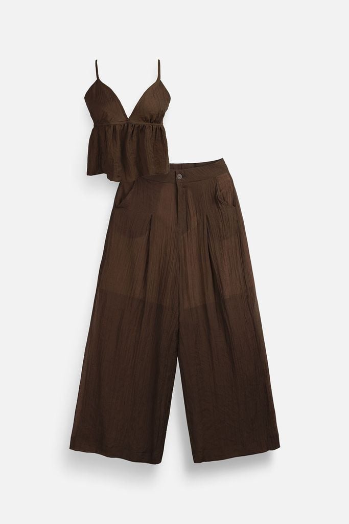  Set String Top Loose Pant Mango 