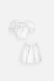 Set Pumpsleeve Top Short Skirt