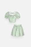 Set Pumpsleeve Top Short Skirt