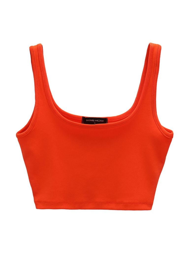  Áo Croptop Basic Sleeveless Bend 