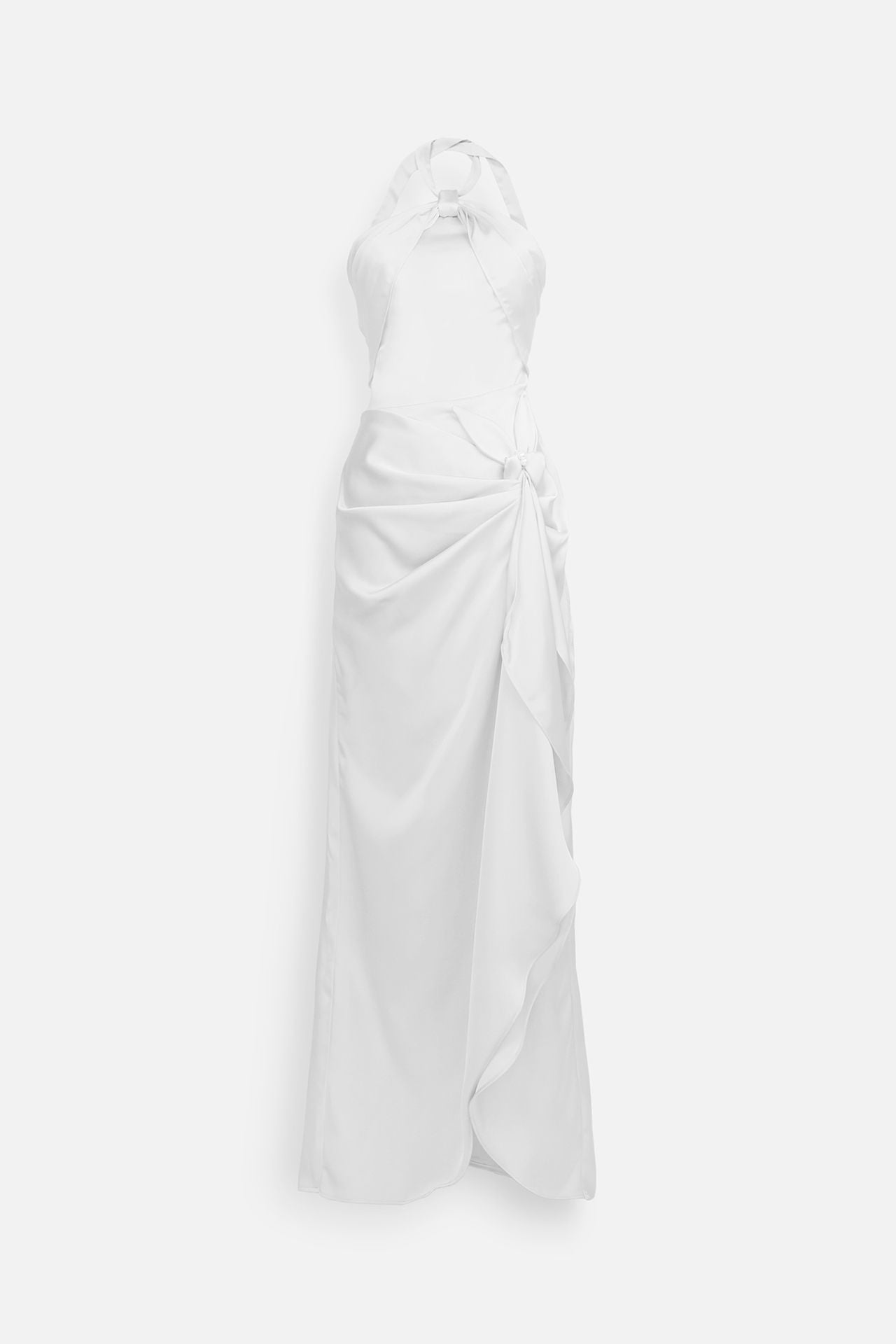 Đầm Dài Halter Split Charming