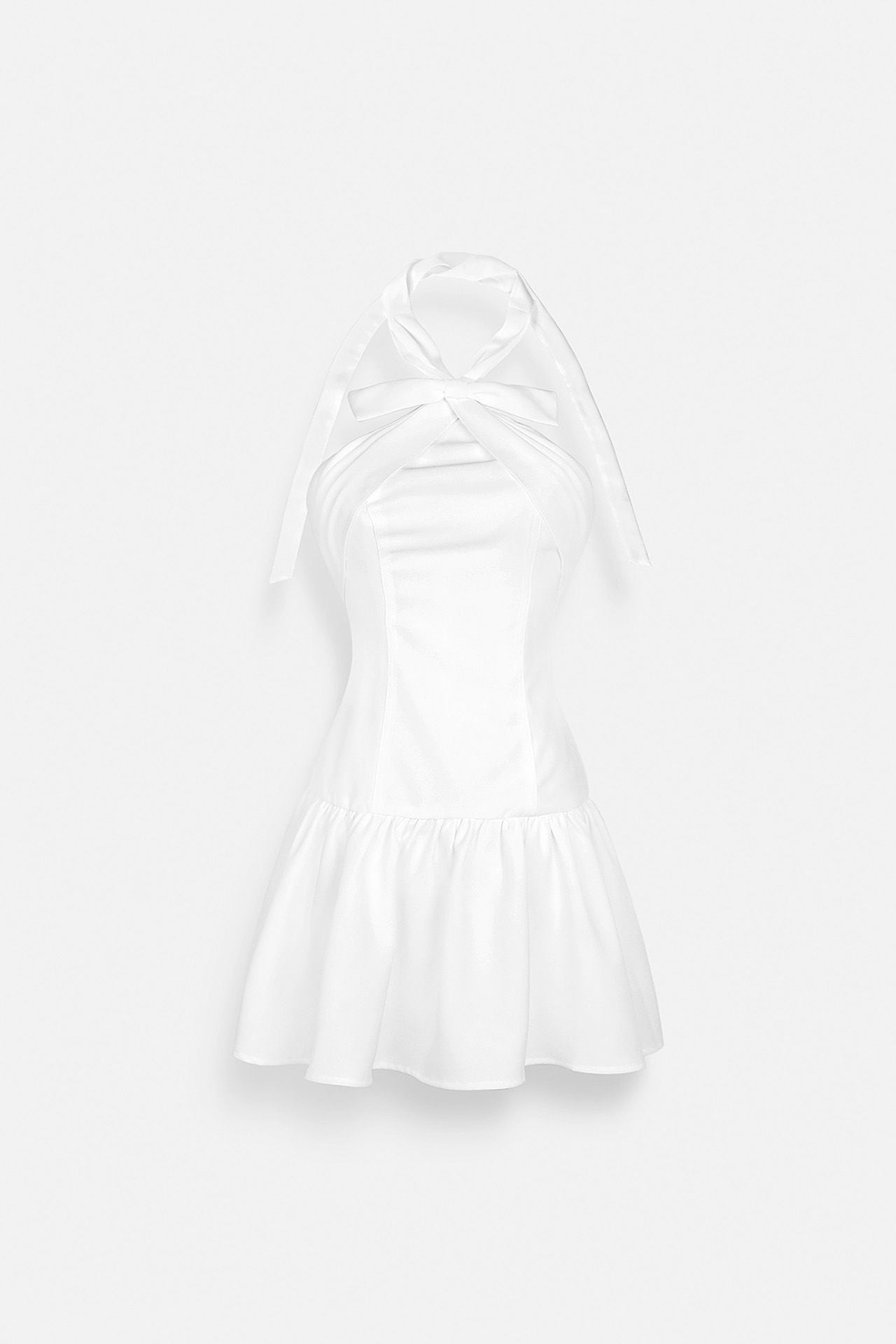 Đầm Ngắn Halter x Bowtie