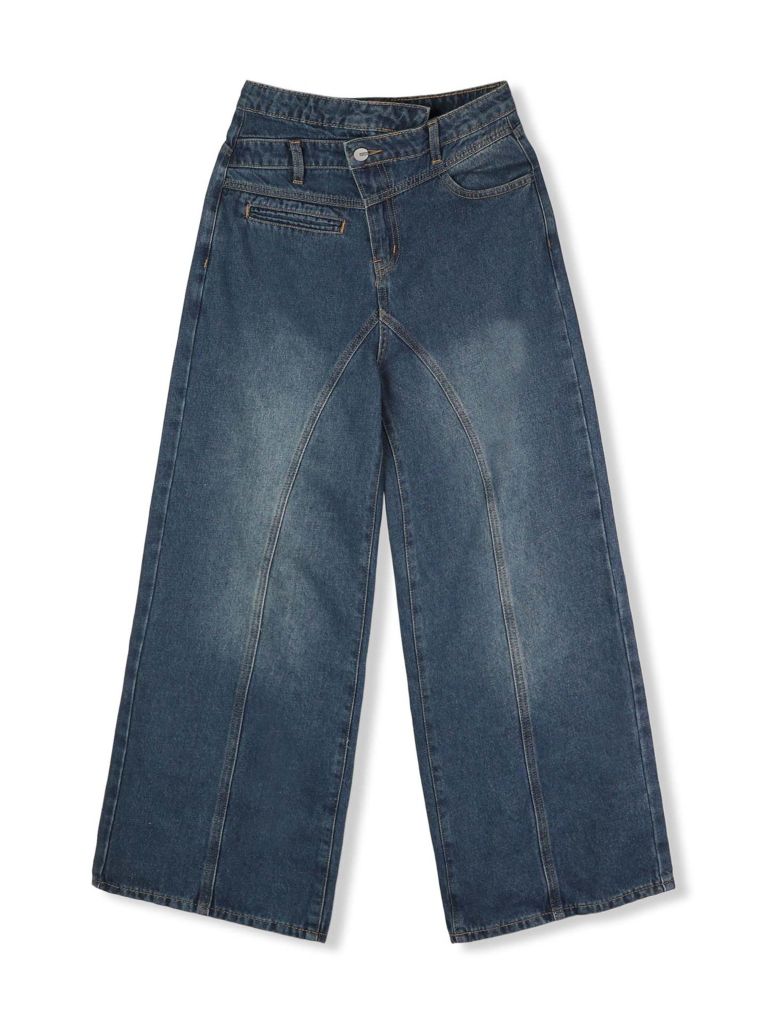  Quần Jean Bias Wide Legs 