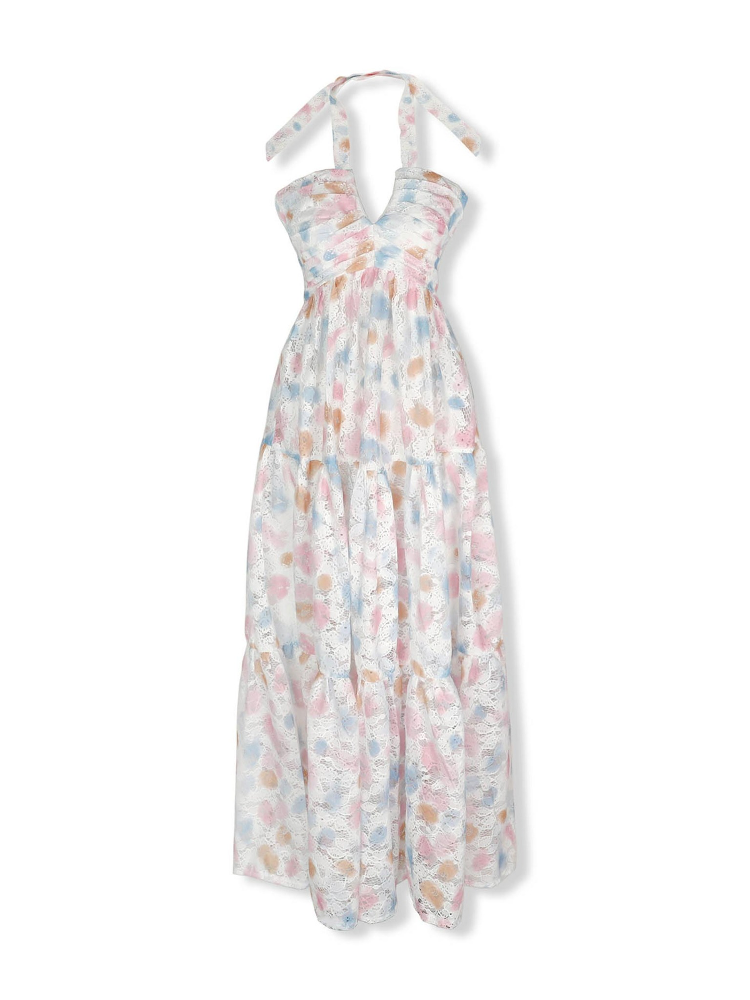 Đầm Dài Ombre Flower Halter