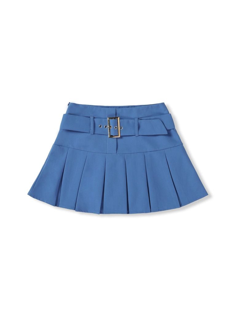  Chân Váy Pleat Belt Blue 