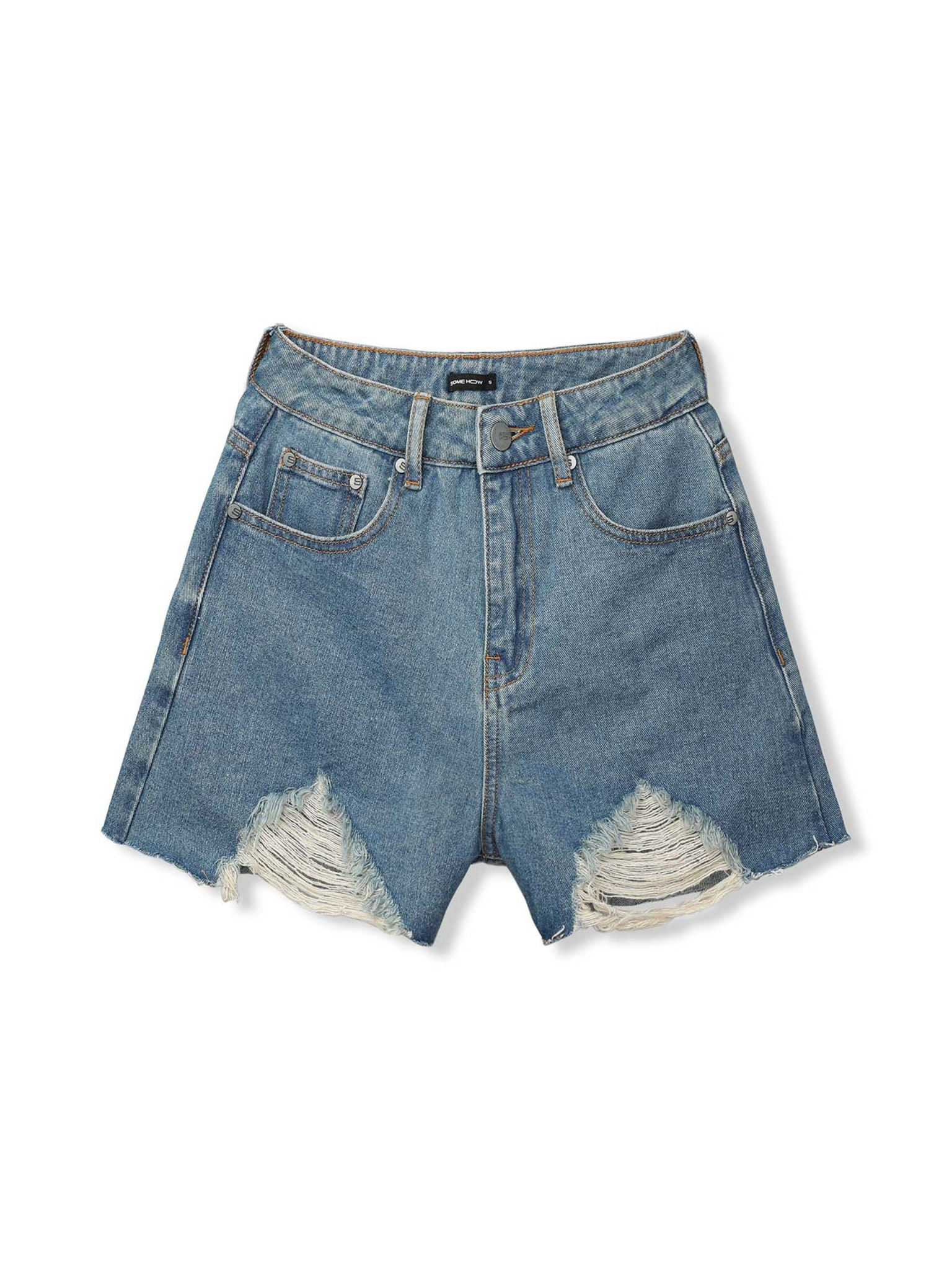 Quần Short Jean Distressed