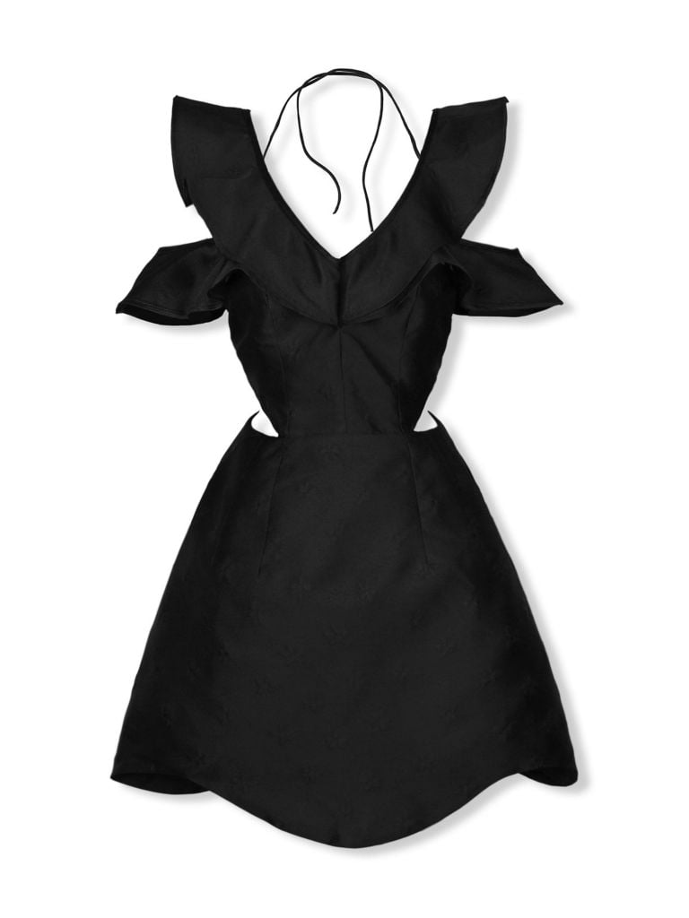  Đầm Ngắn Butterfly Sign Cutout 