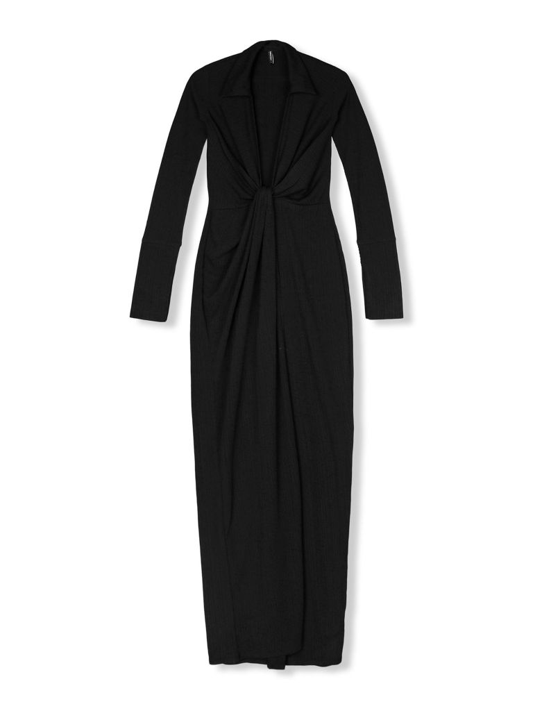  Đầm Dài Open Chest Long Sleeves 