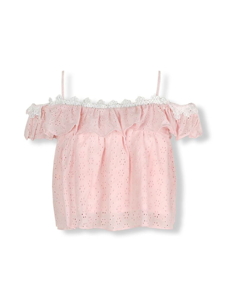  Áo Crop Ruffle Princess 