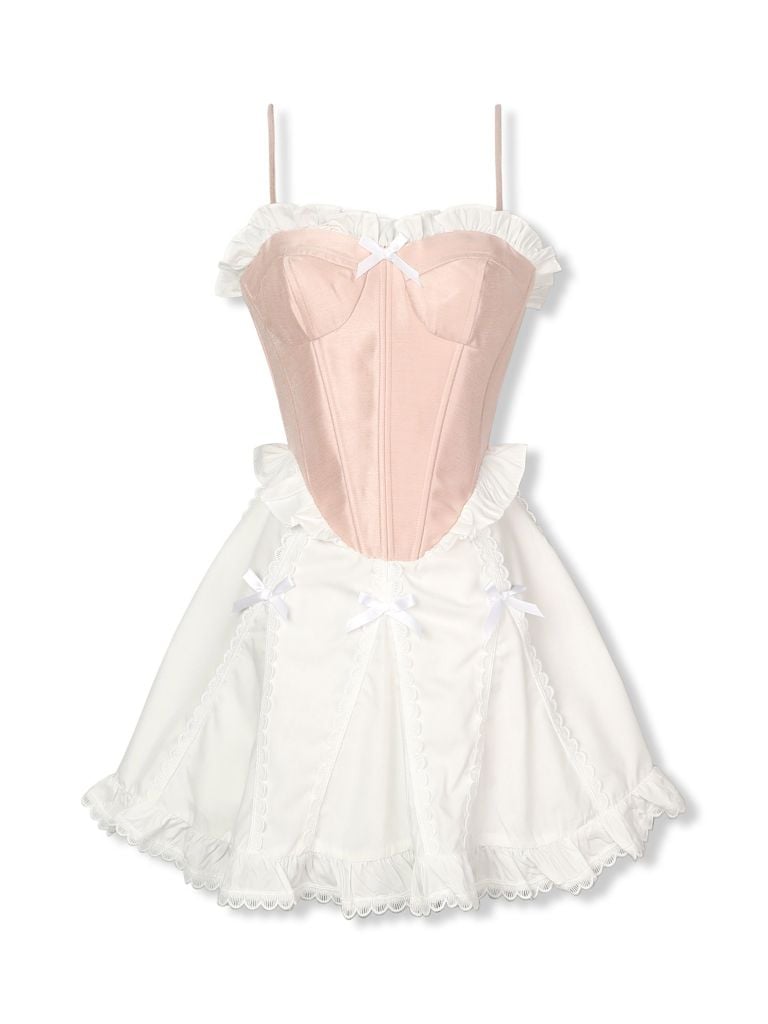  Đầm Ngắn String Color Mixed 