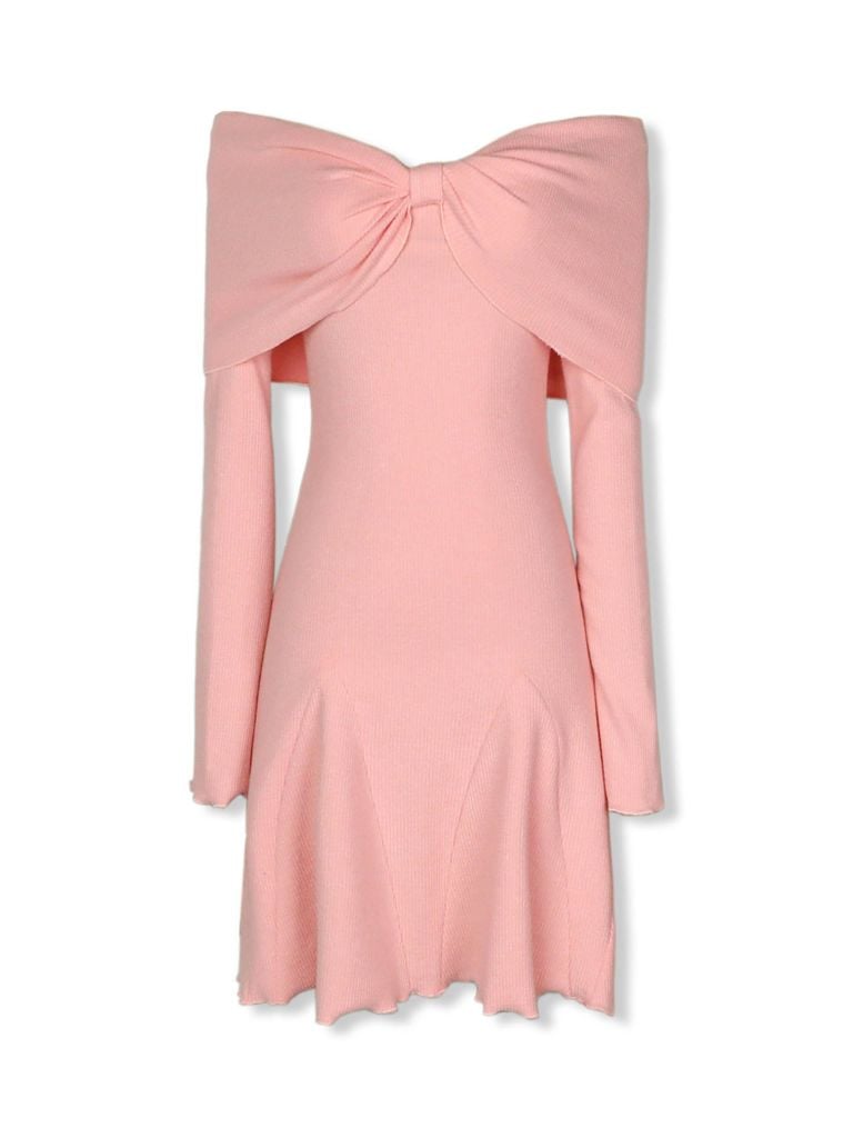  Đầm Ngắn Strapless Bowtie 