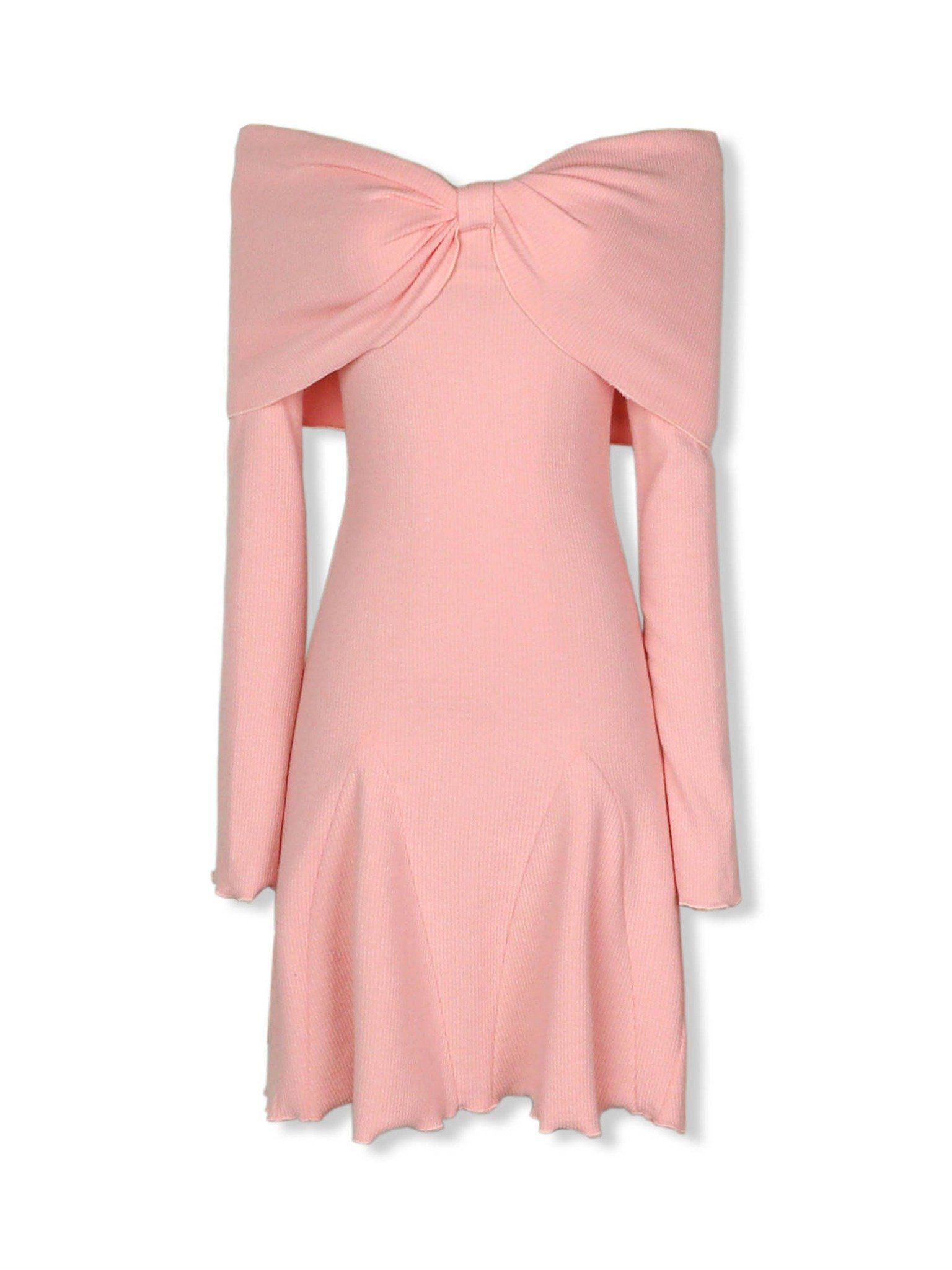  Đầm Ngắn Strapless Bowtie 