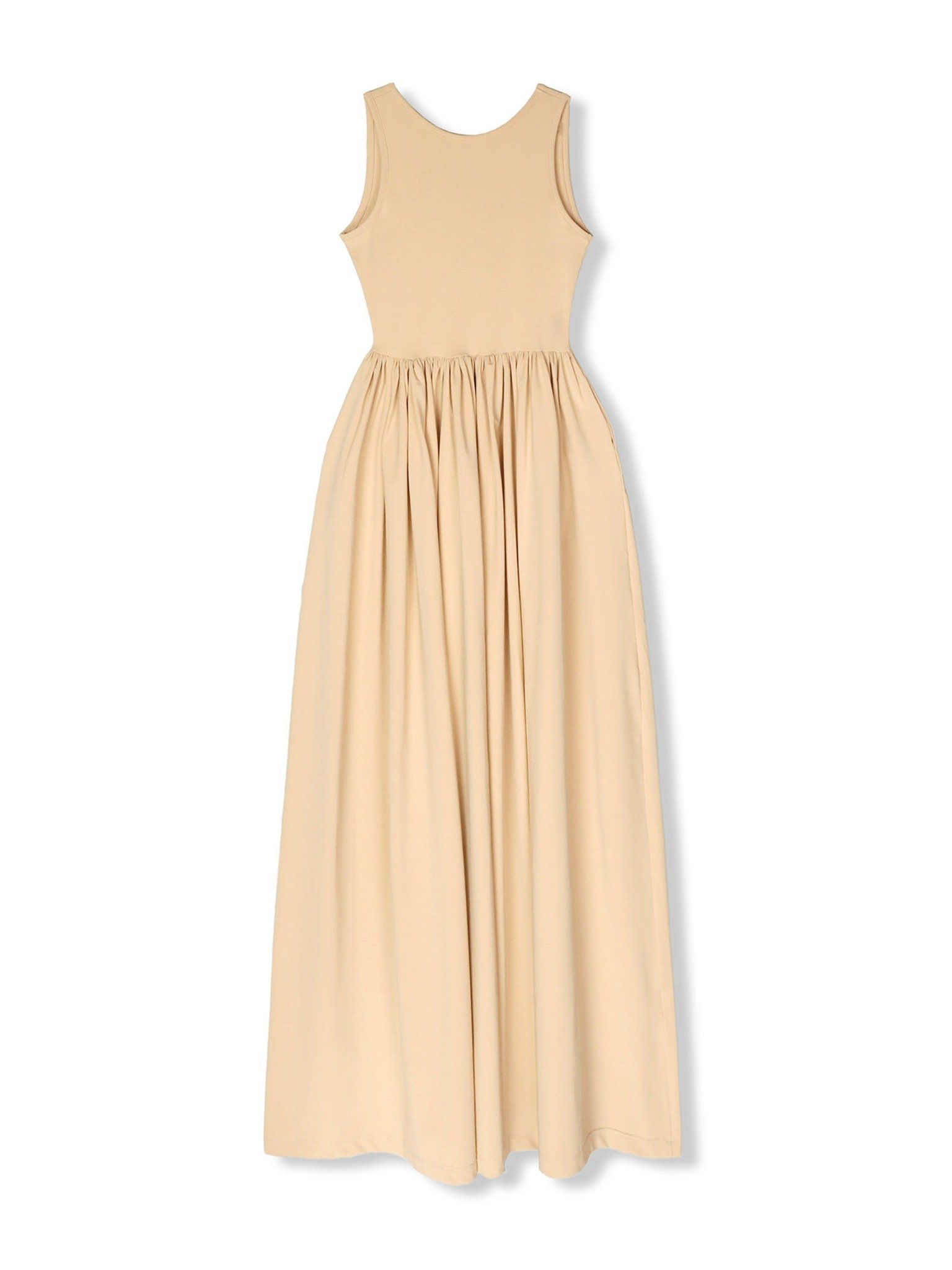 Đầm Dài Plain Sleeveless Flare