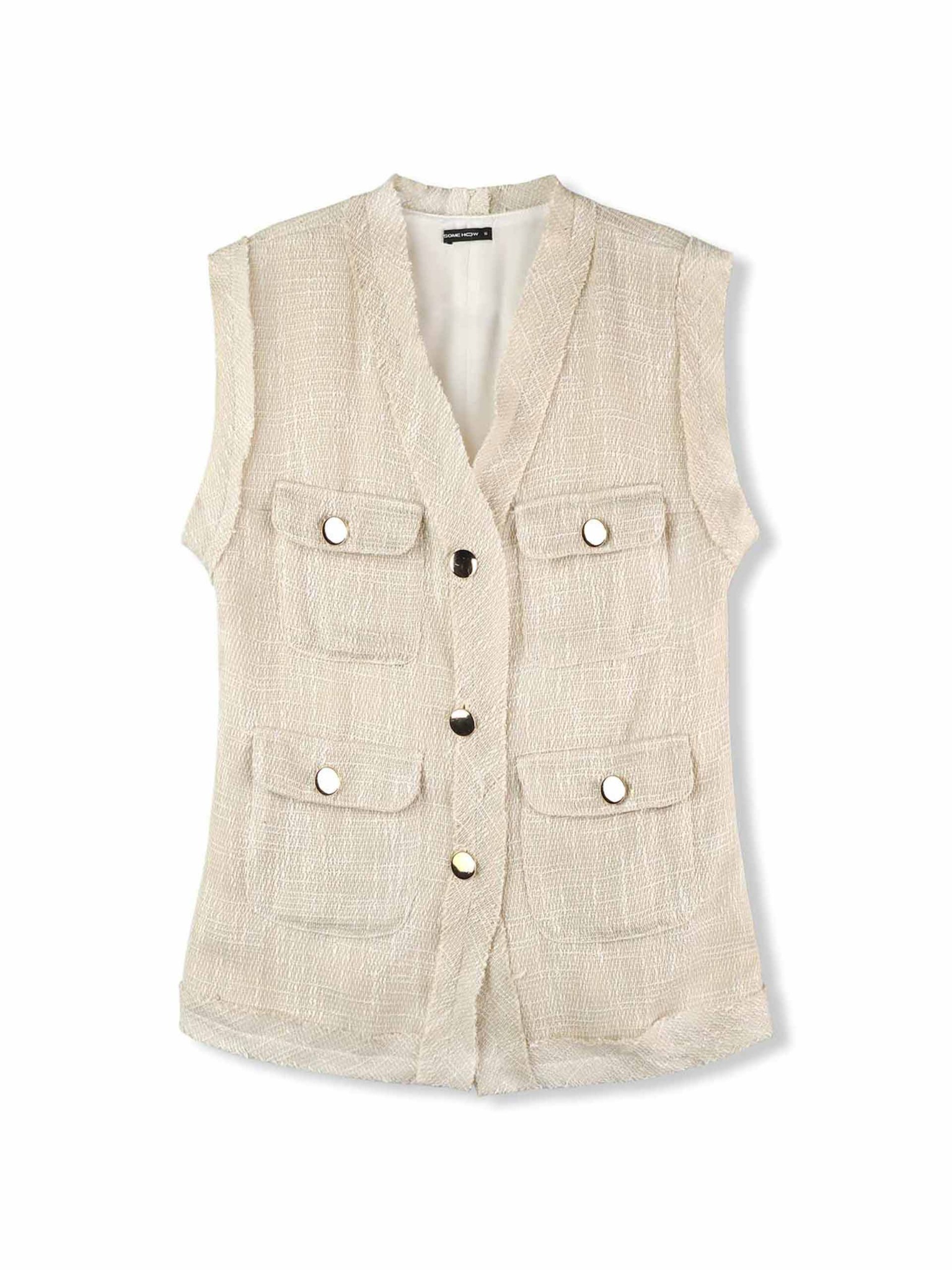 Áo Khoác Pocket Tweed Vest