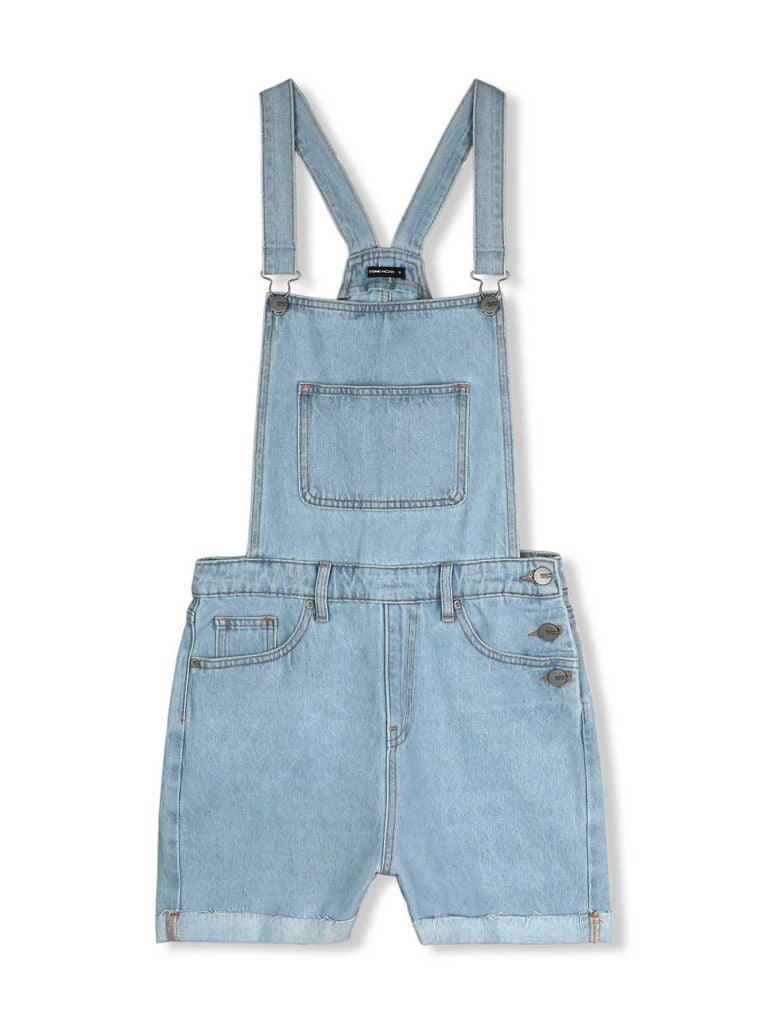  Quần Short Yếm Overall Denim 