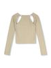 Áo Long Sleeves Shoulder Cuts