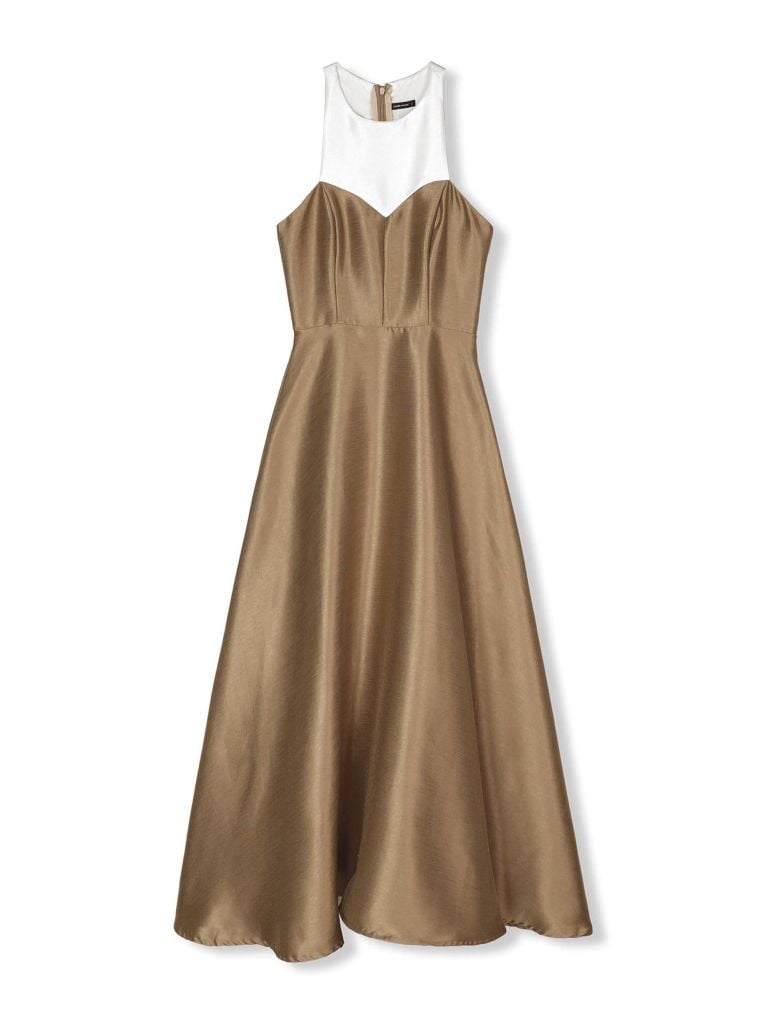  Đầm Dài White Top Sleeveless Gown 