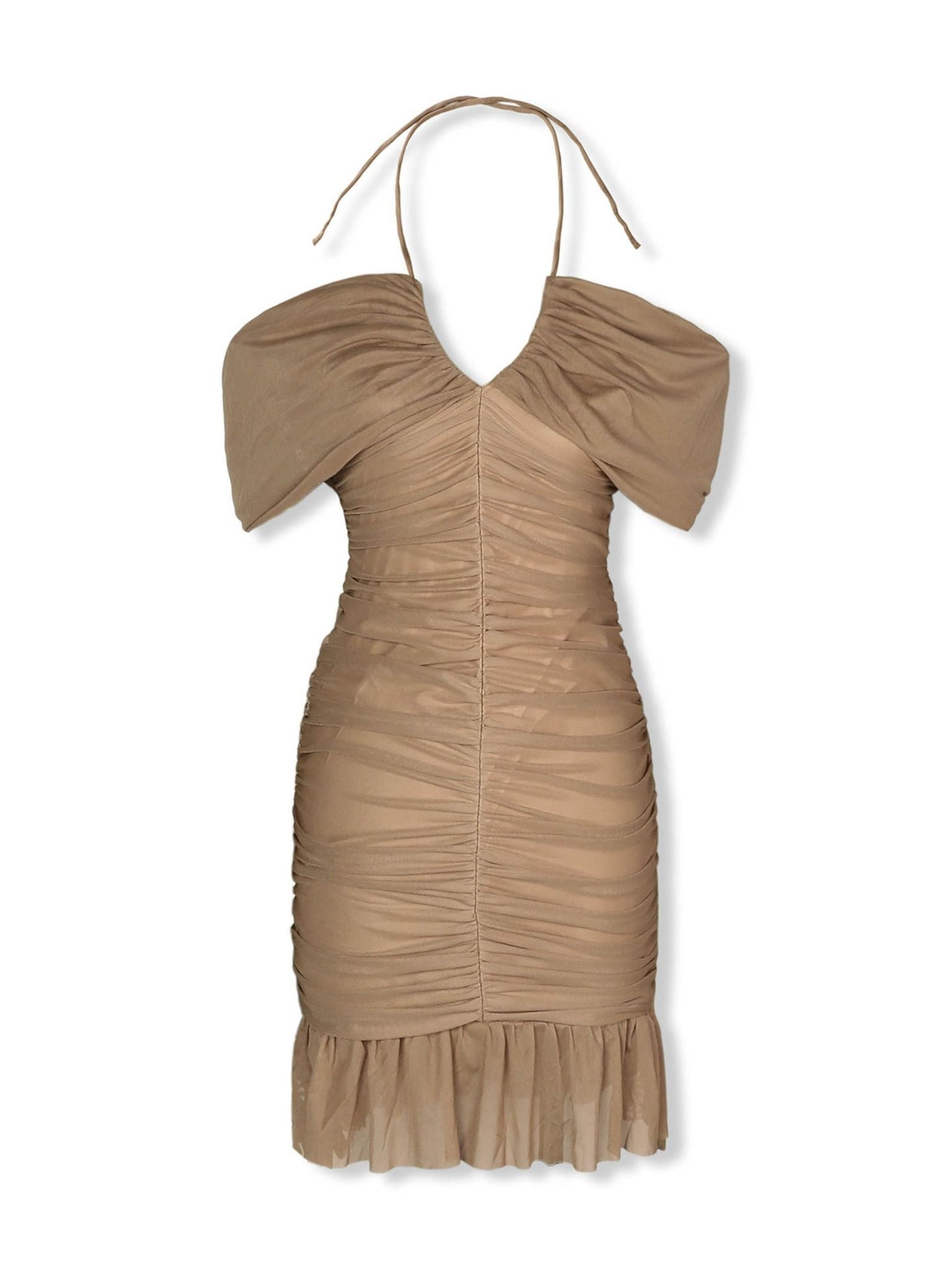 Đầm Ngắn Sleeveless Ruffle Sun