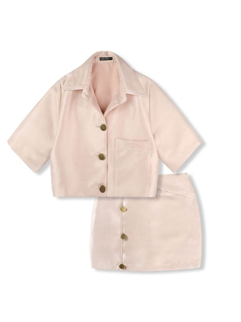  Set Chân Váy Linen Office 