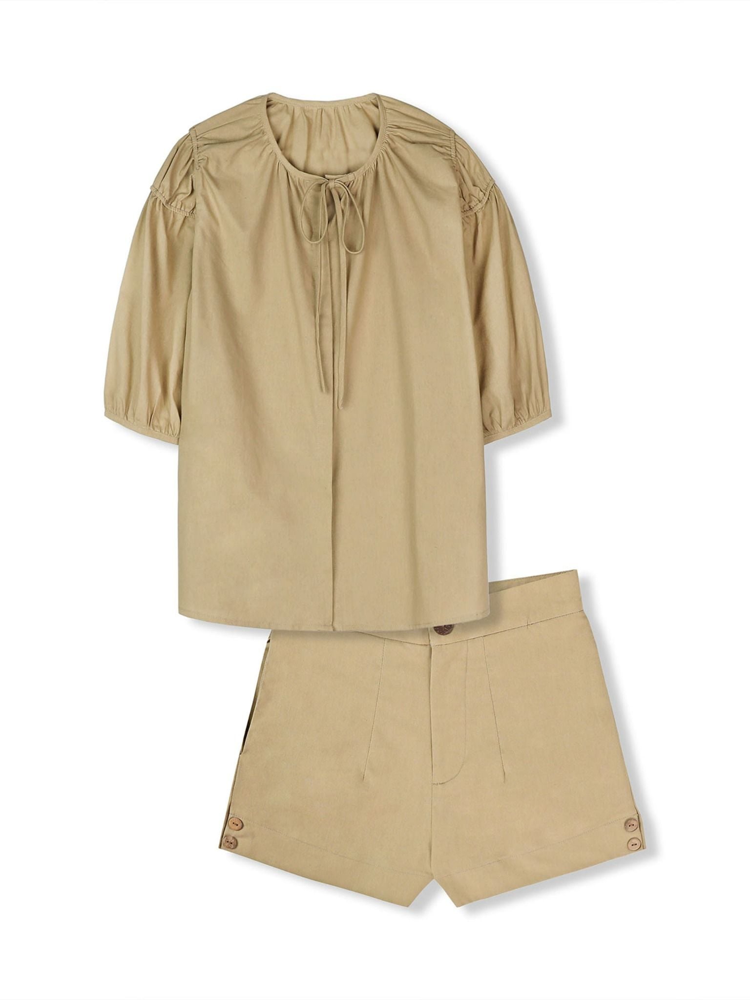 Set Blouse Bishop Sleeves