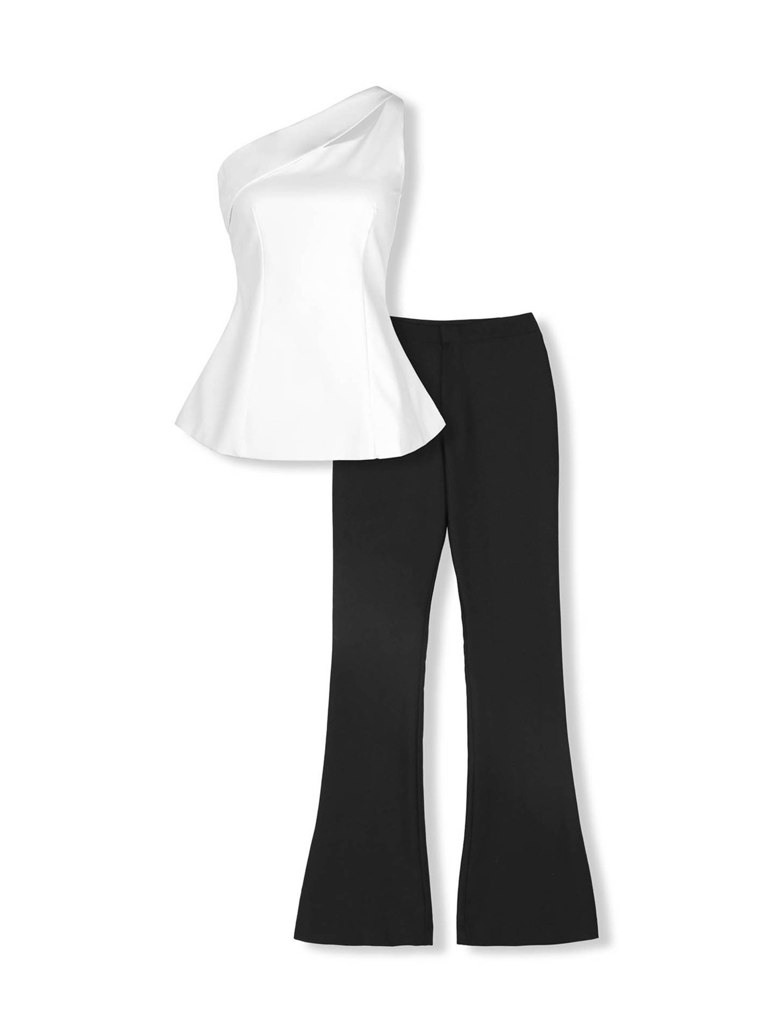 Set Gentle Sleeveless Top Long Flare Pant