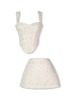 Set Áo Tweed Strap Crop With Short