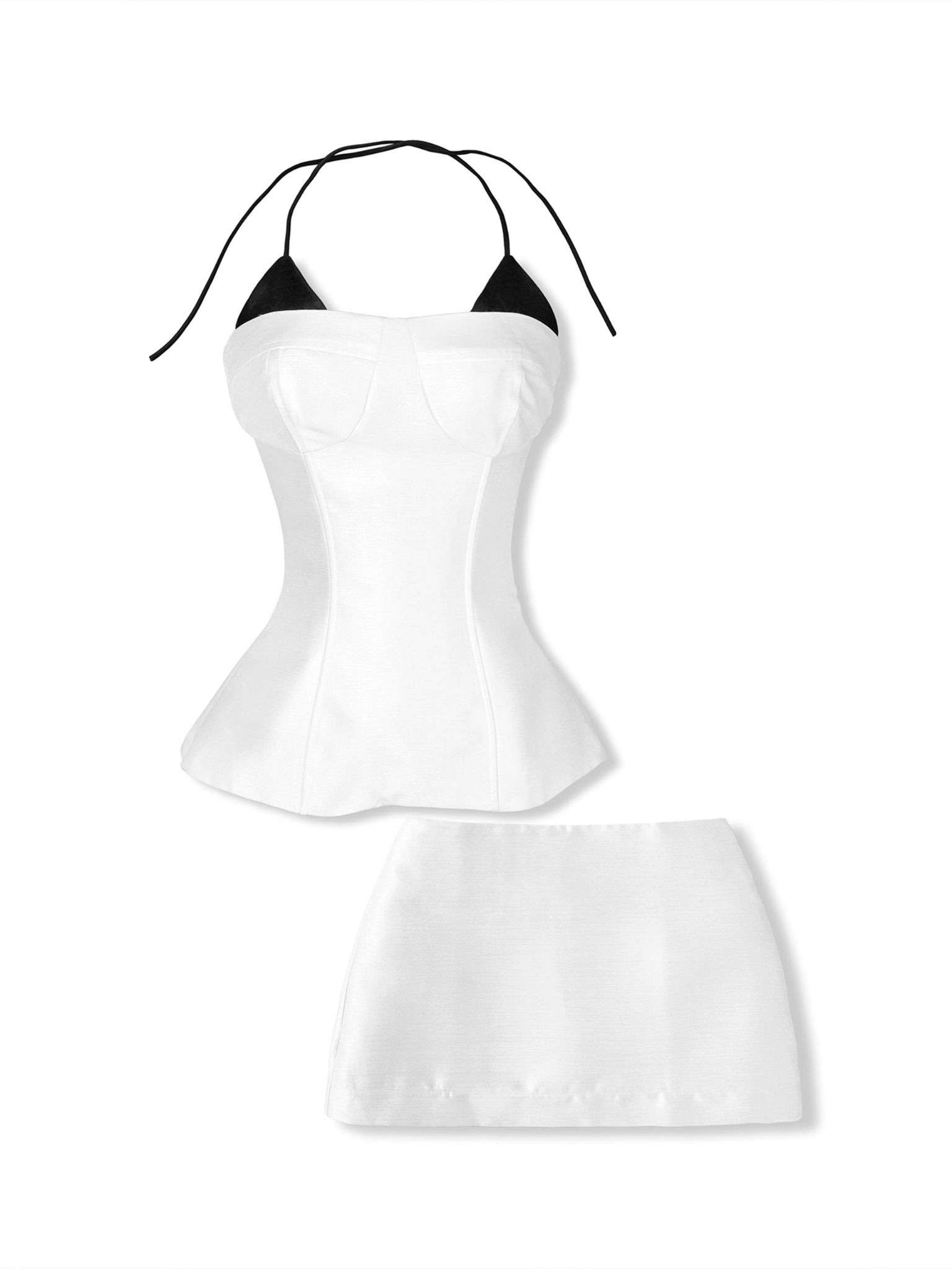 Set Warrior Halter Style Miniskirt