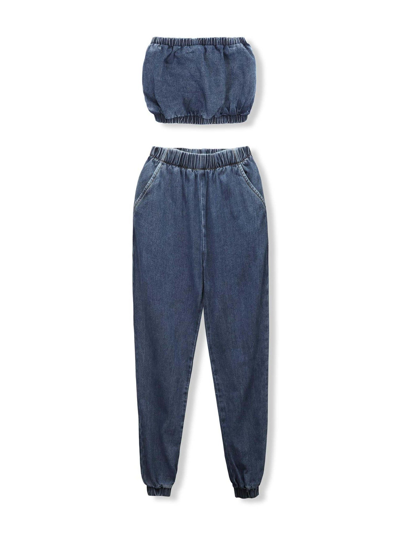 Set Jogger Denim Tube