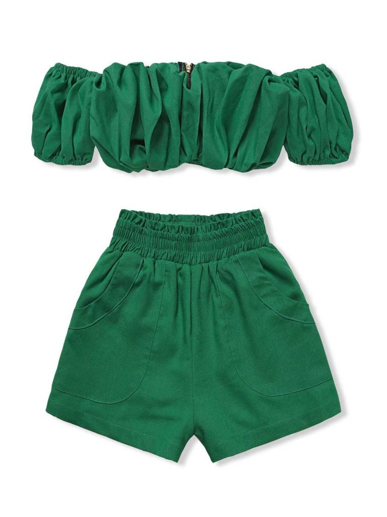  Set Áo Croptop Pumpkin 