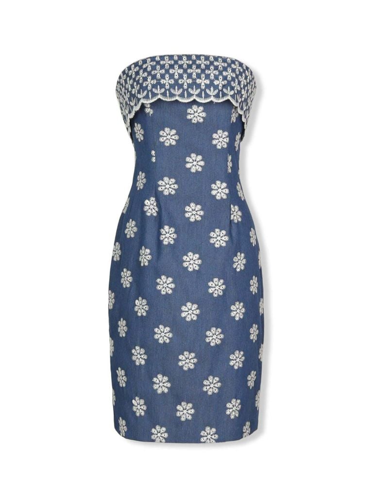  Đầm Ngắn Strapless Layer Chest 