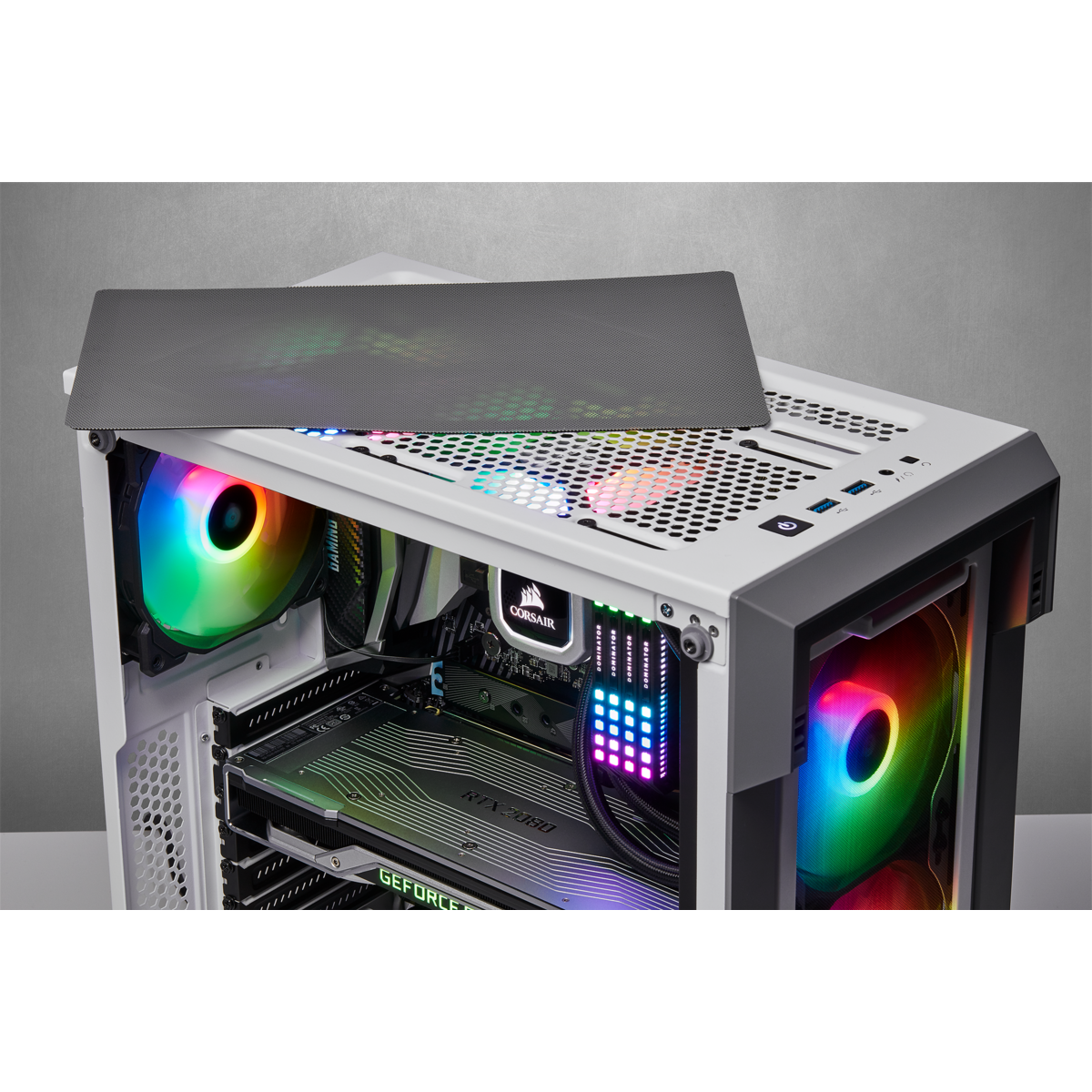 Case Corsair 220T White RGB Airflow Tempered Glass ( Mid-Tower )