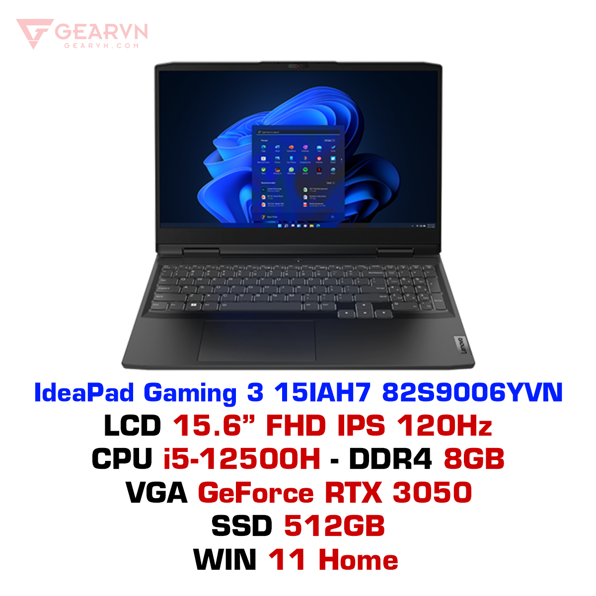 Laptop Lenovo IdeaPad Gaming 3 15IAH7 82S9006YVN – Laptop Lenovo IdeaPad Gaming 3 15IAH7 82S9006YVN –