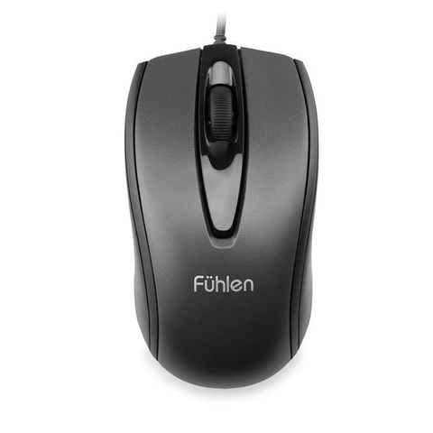 Chuột Fuhlen L102 Optical Black USB có thiết kế đơn giản dễ cầm nắm