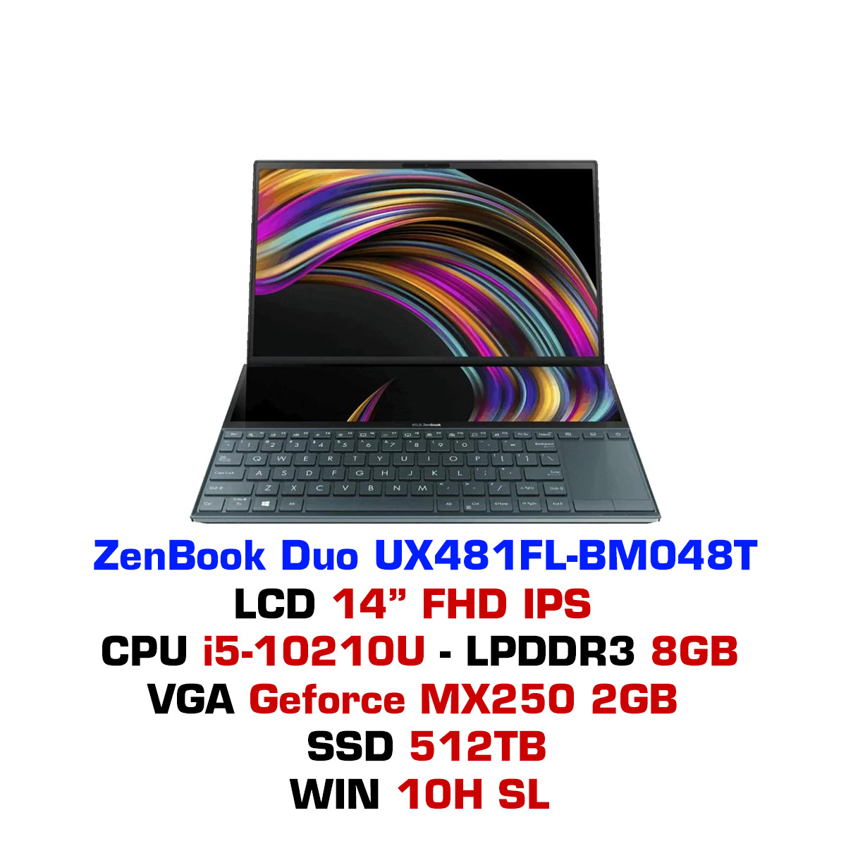 Laptop ASUS ZenBook Duo UX481FL BM048T Chính Hãng – GEARVN.COM