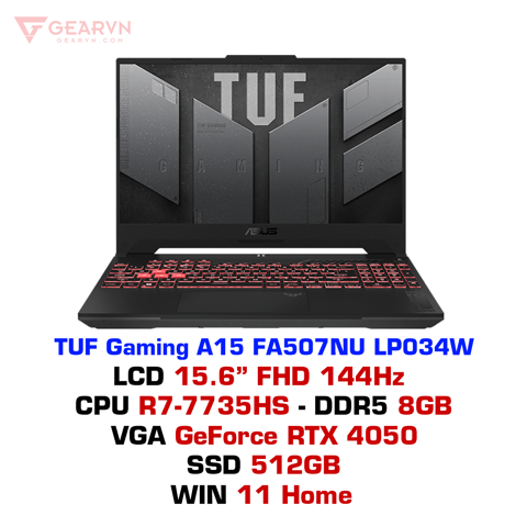 Laptop gaming ASUS TUF Gaming A15 FA507NU LP034W