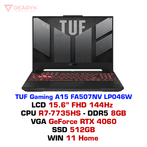 Laptop gaming ASUS TUF Gaming A15 FA507NV LP046W